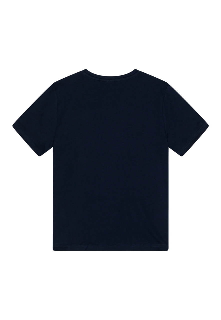 Boss T-shirt manica corta con mini logo blu J25P23 MARINE BOSS 
