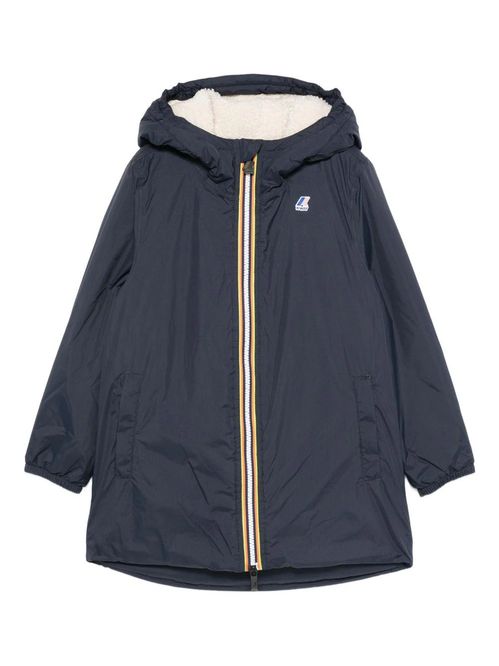 K-way piumino lungo Le Vrai Eiffel bambino blu K7142UW K89 K-WAY 