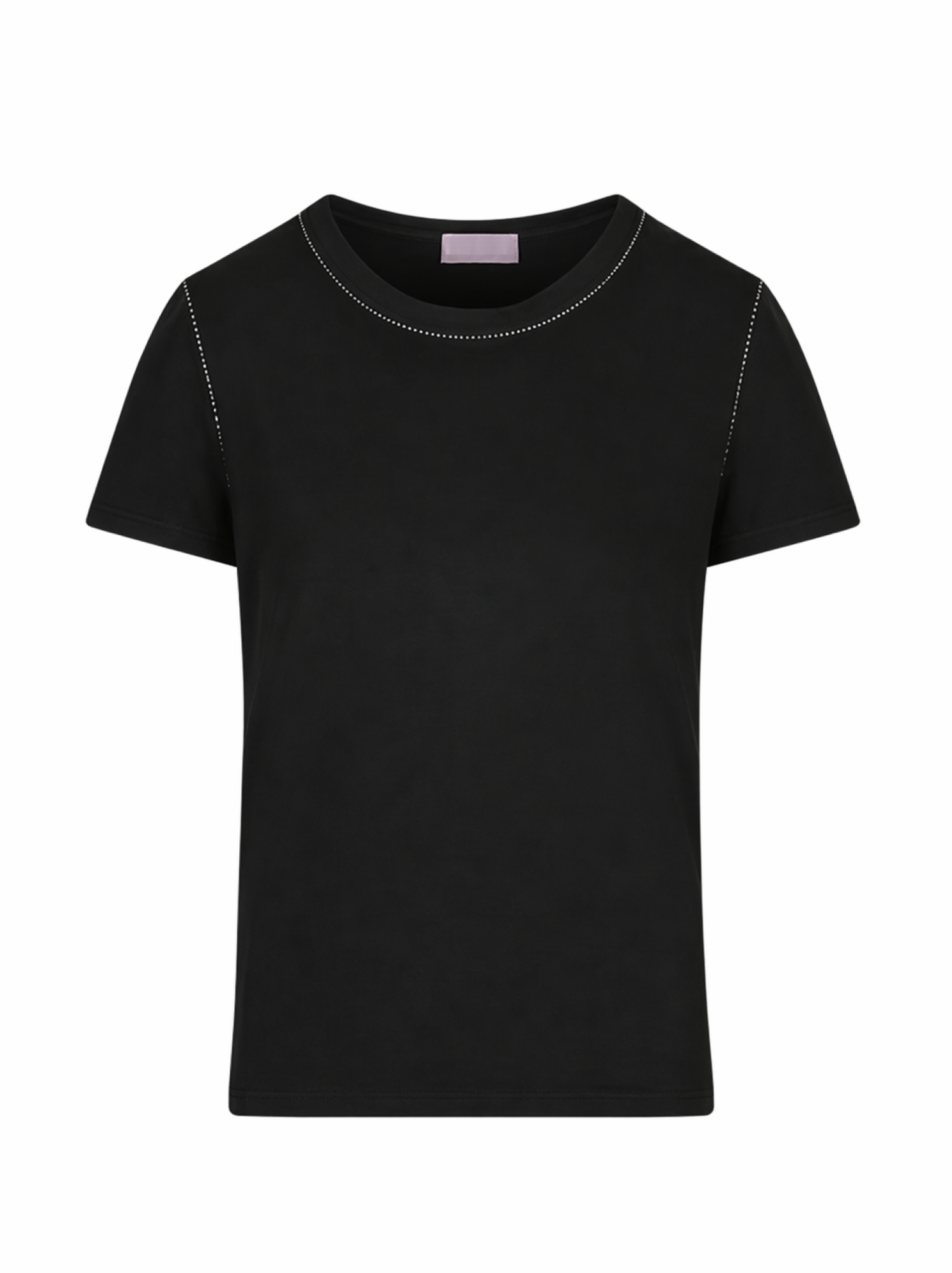 Sandro Ferrone T-shirt manica corta donna con strass nero S87XBFSTRAS NERO Sandro FERRONE 