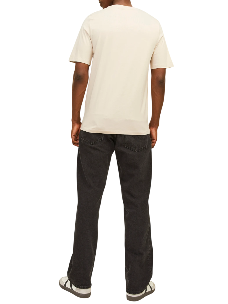 Jack&Jones T-shirt uomo manica corta ecrù 12156101 MOONBEAM JACK&JONES 