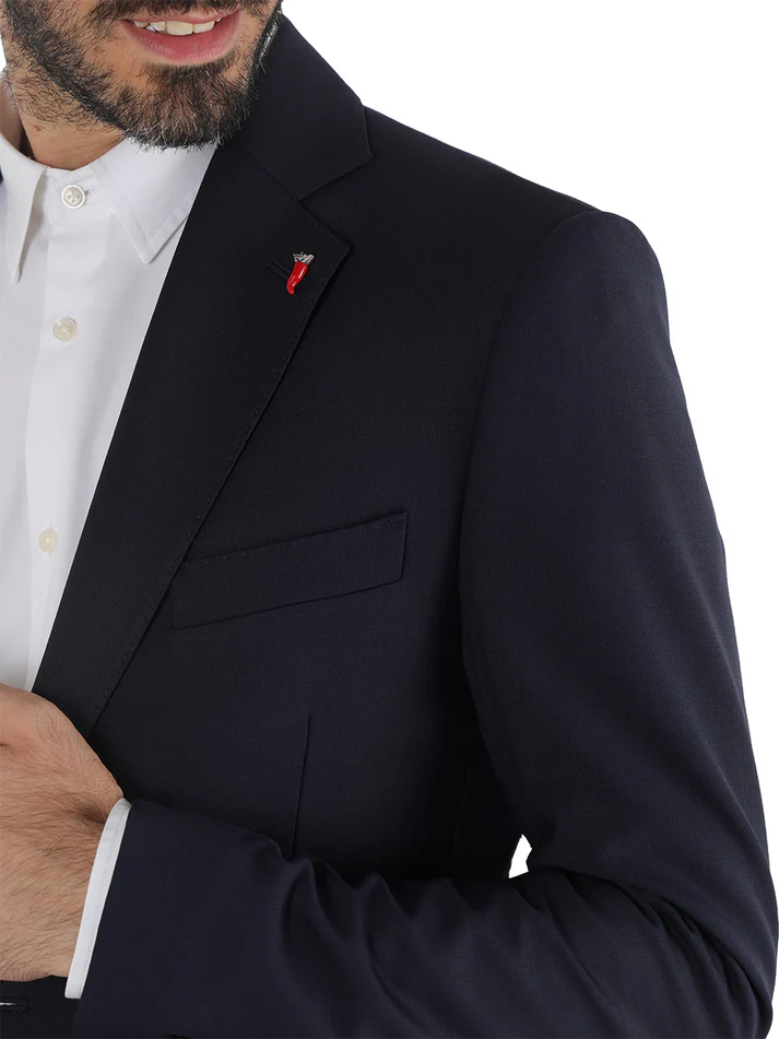 Mulish abito uomo monopetto in fresco lana blu DETROIT-AB7200 BLU MULISH 