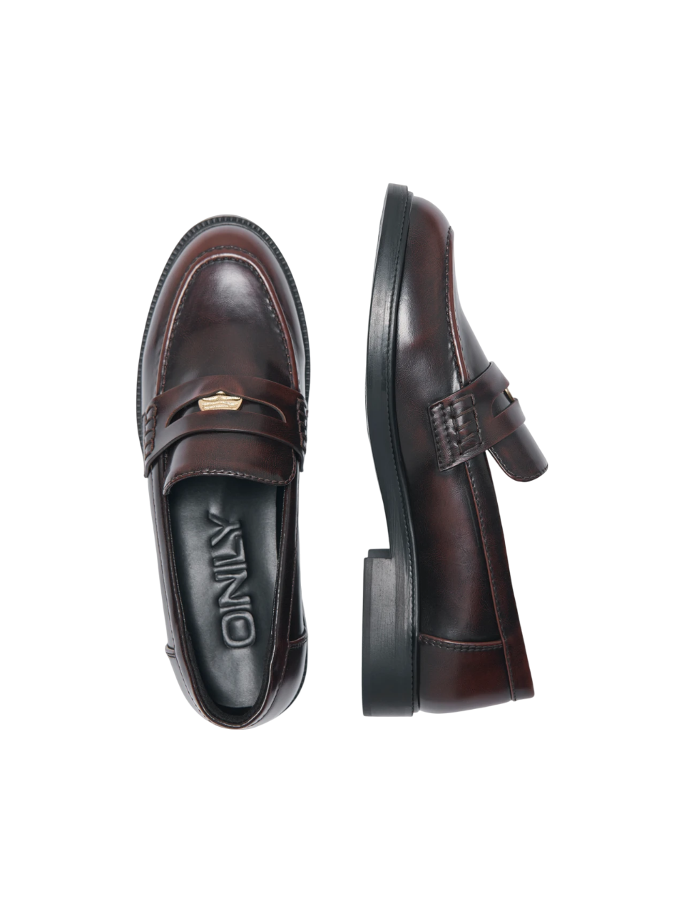 Only mocassini in ecopelle marrone 15356268 DECADENT CHOCOLATE ONLY 