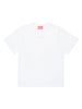 Diesel T-shirt manica corta Tmarcus con logo iconico bianco