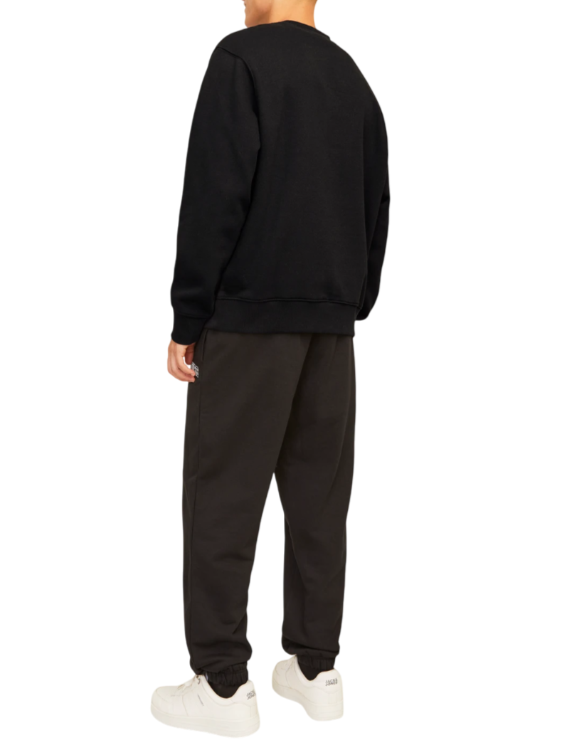 Jack&Jones felpa uomo Jjeurban nero 12259945 BLACK JACK&JONES 