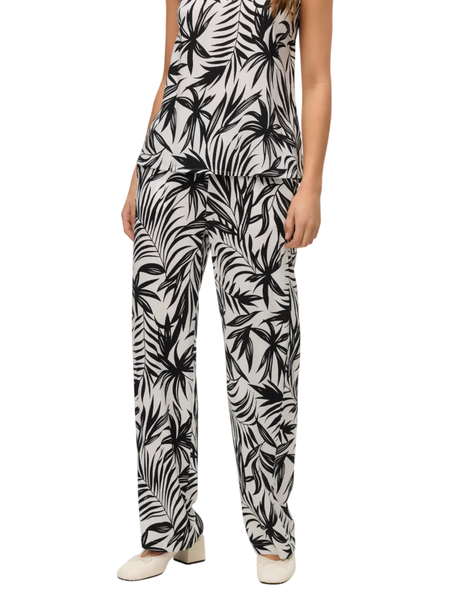 Vero Moda pantaloni in fantasia bianco nero 10297357 SNOW WHITE-FANNI VERO MODA 