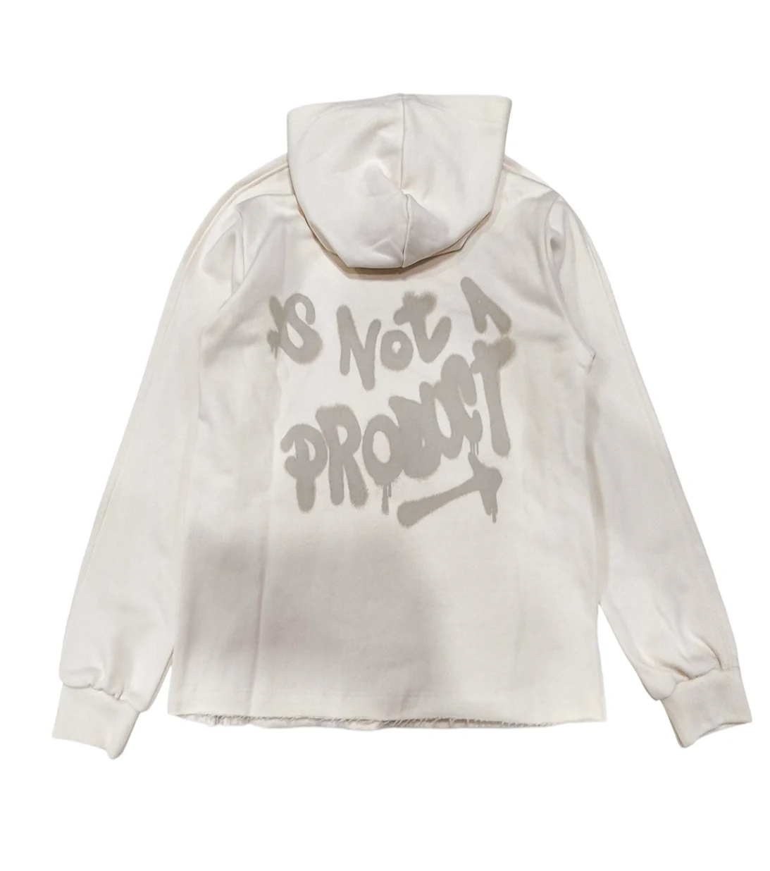 Disclaimer felpa bambino con cappuccio bianco latte 58650 LATTE DISCLAIMER 