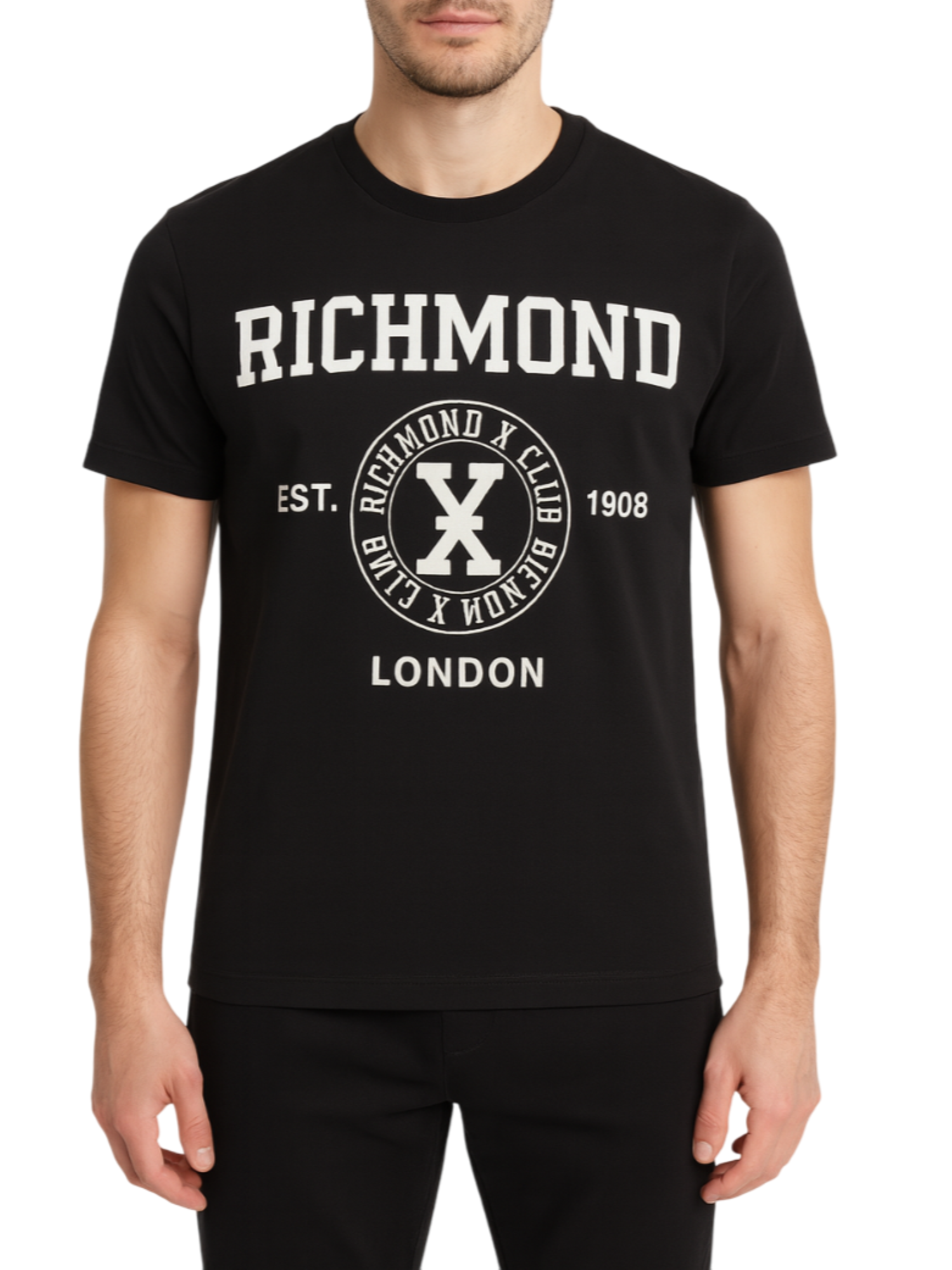 John Richmond T-shirt manica corta Drius nero UMA25074TS BLACK John RICHMOND 