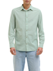 Jack&Jones camicia manica lunga in misto lino verde acqua