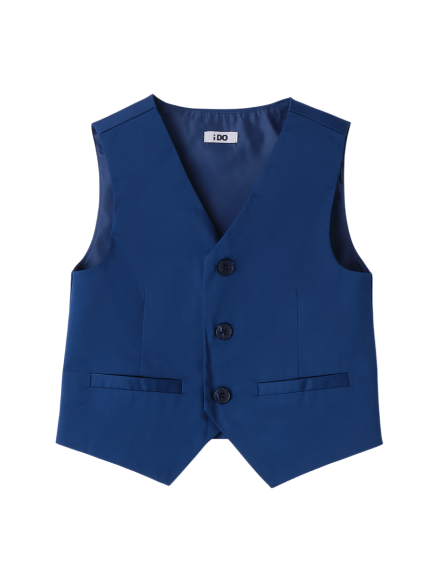 Ido gilet elegante in cotone blu 4B240 3766 iDO 