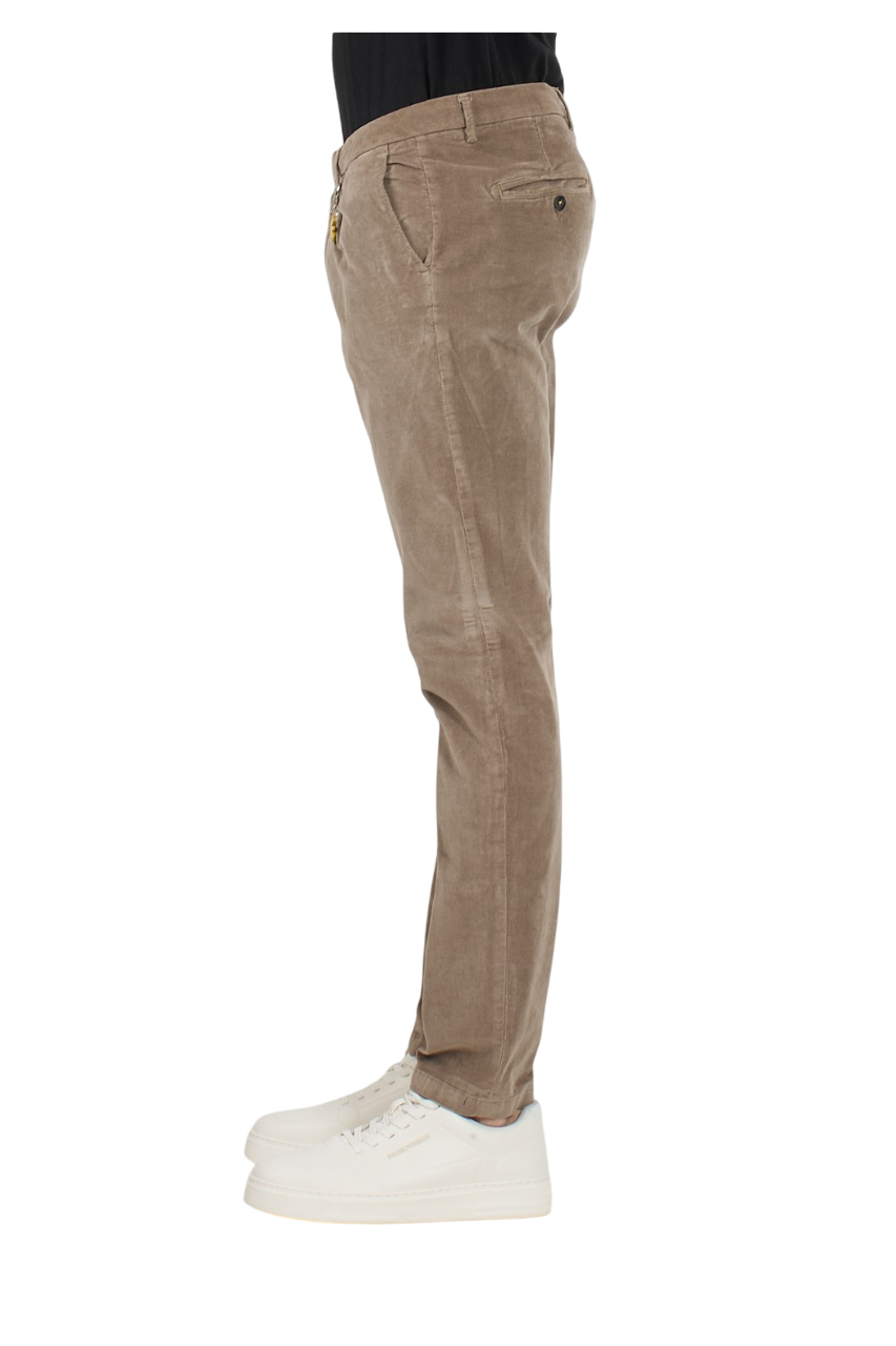 Manuel Ritz pantaloni chino in velluto a costine tortora 3732P1428TC-243597 23 MANUEL RITZ 