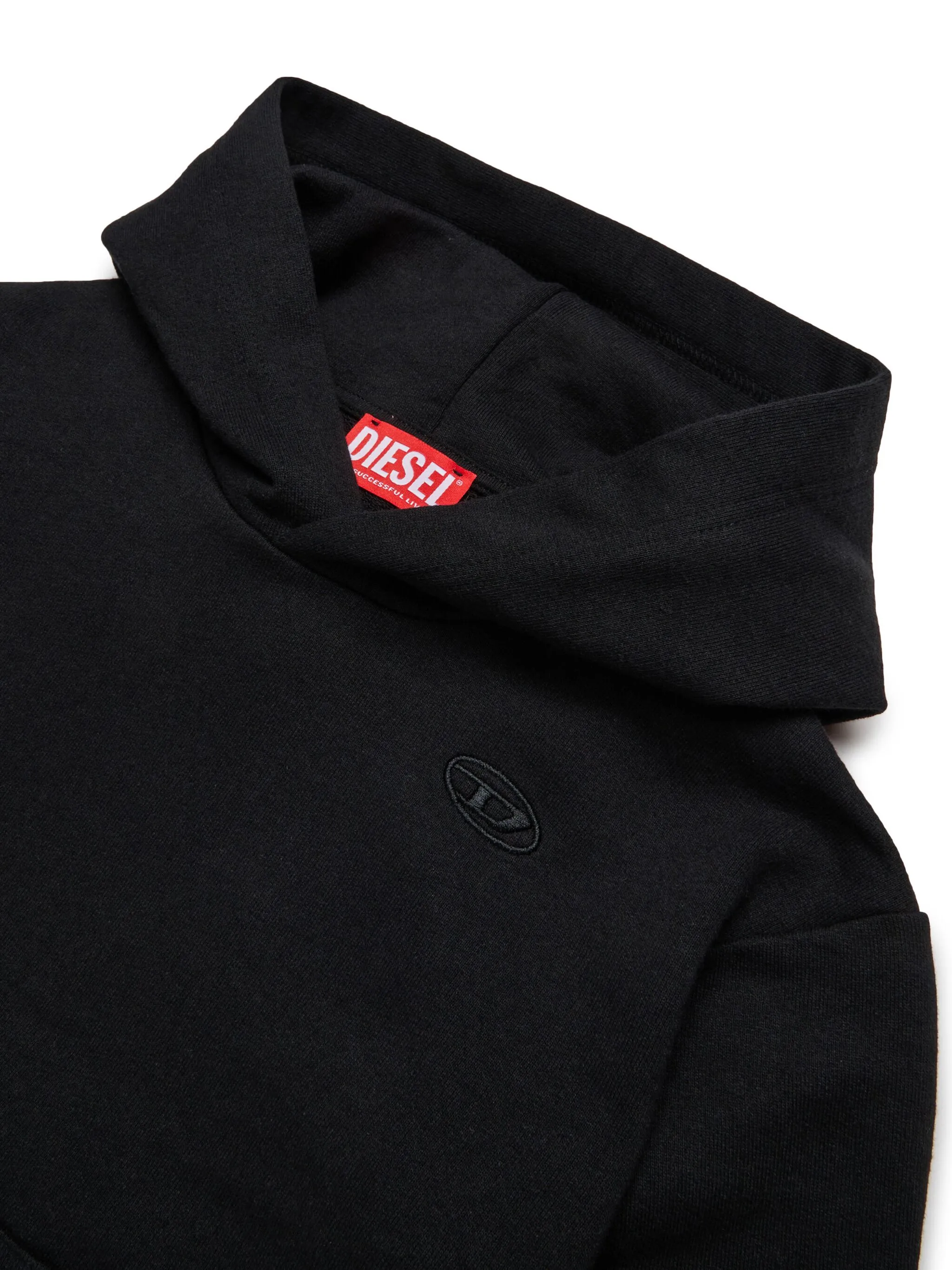 Diesel felpa con cappuccio con logo iconico nero J02275-0GYCJ K900 DIESEL 