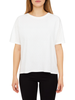 Lola by Sandro Ferrone T-shirt misto modal con strass panna