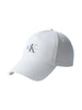 Calvin Klein cappello con visiera unisex bianco