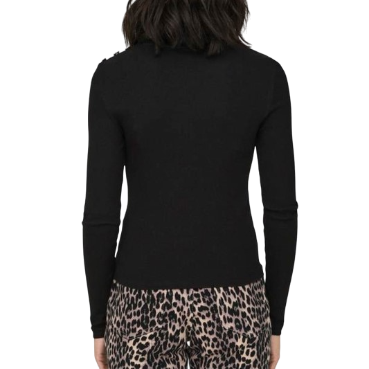 Only T-shirt a costine checkie nera 15330371 BLACK-RHINESTONES ONLY 