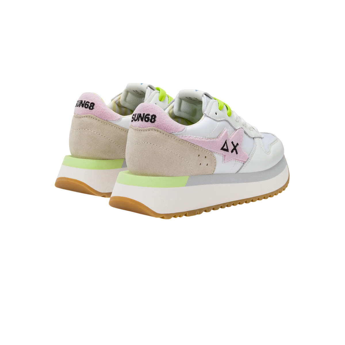 SUN68 Z35215BIANCO-ROSA