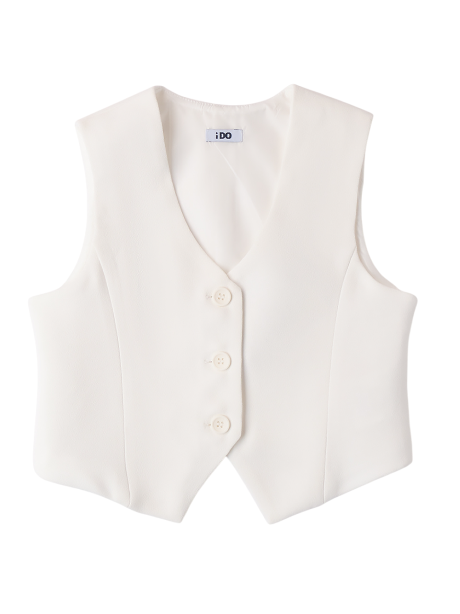 iDo gilet elegante monopetto bianco 4B761 0112 iDO 