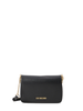 Love Moschino borsa a spalla in ecopelle martellata nero