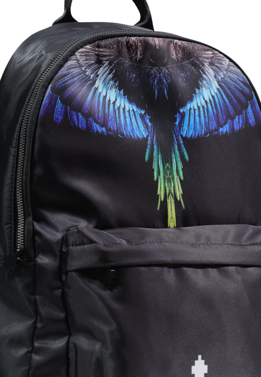 County of Milan zaino uomo in nylon con stampa iconica nero COMAS260309 BLACK-ROYAL WINGS COUNTY OF MILAN 