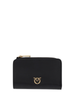 Pinko portafogli mini Wallet in pelle nero oro