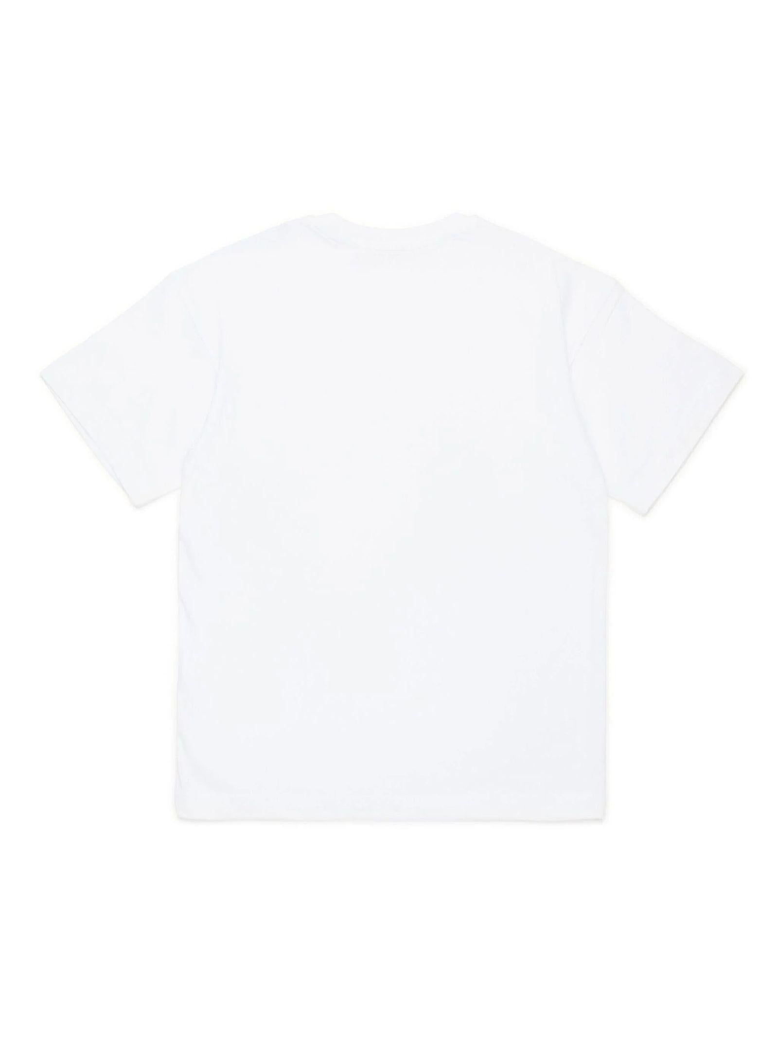 Diesel T-shirt manica corta Tmarcus con logo bianco