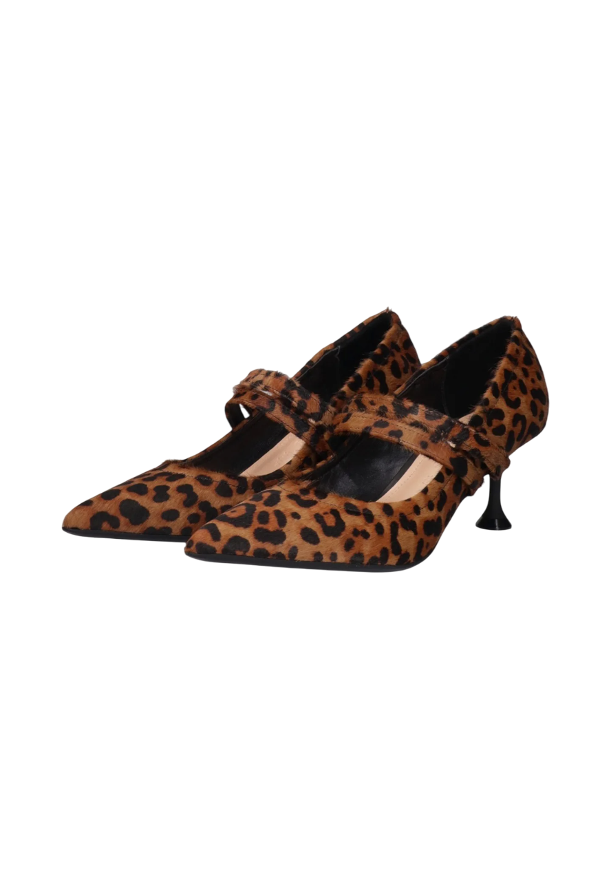 Marc Ellis decollete in cavallino animalier marrone nero GLC7257D-788 LEOPARDO MARC ELLIS 