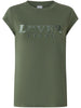 Pinko T-shirt Marrakech manica corta con logo verde militare