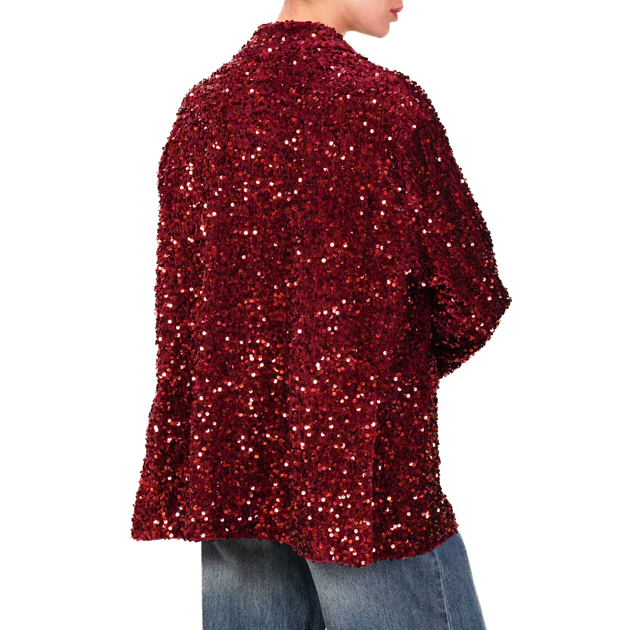 Tensione In giacca con paillettes bordeaux TE25B4758 BORDO TENSIONE IN 