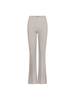 Sandro Ferrone pantaloni flare a vita alta beige