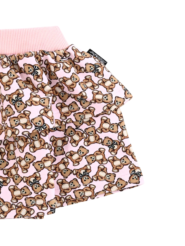 Moschino gonna neonata con orsetti all over rosa MDJ01N-LDB5C 84922 MOSCHINO 