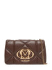 Love Moschino borsa a tracolla in ecopelle trapuntata marrone