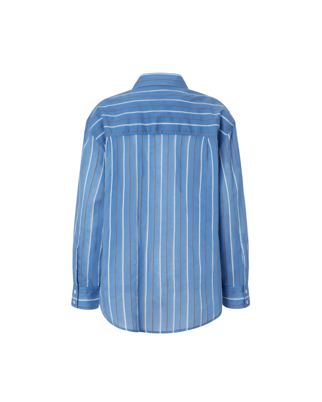 Pinko camicia Capirai a righe con dettagli gioiello blu