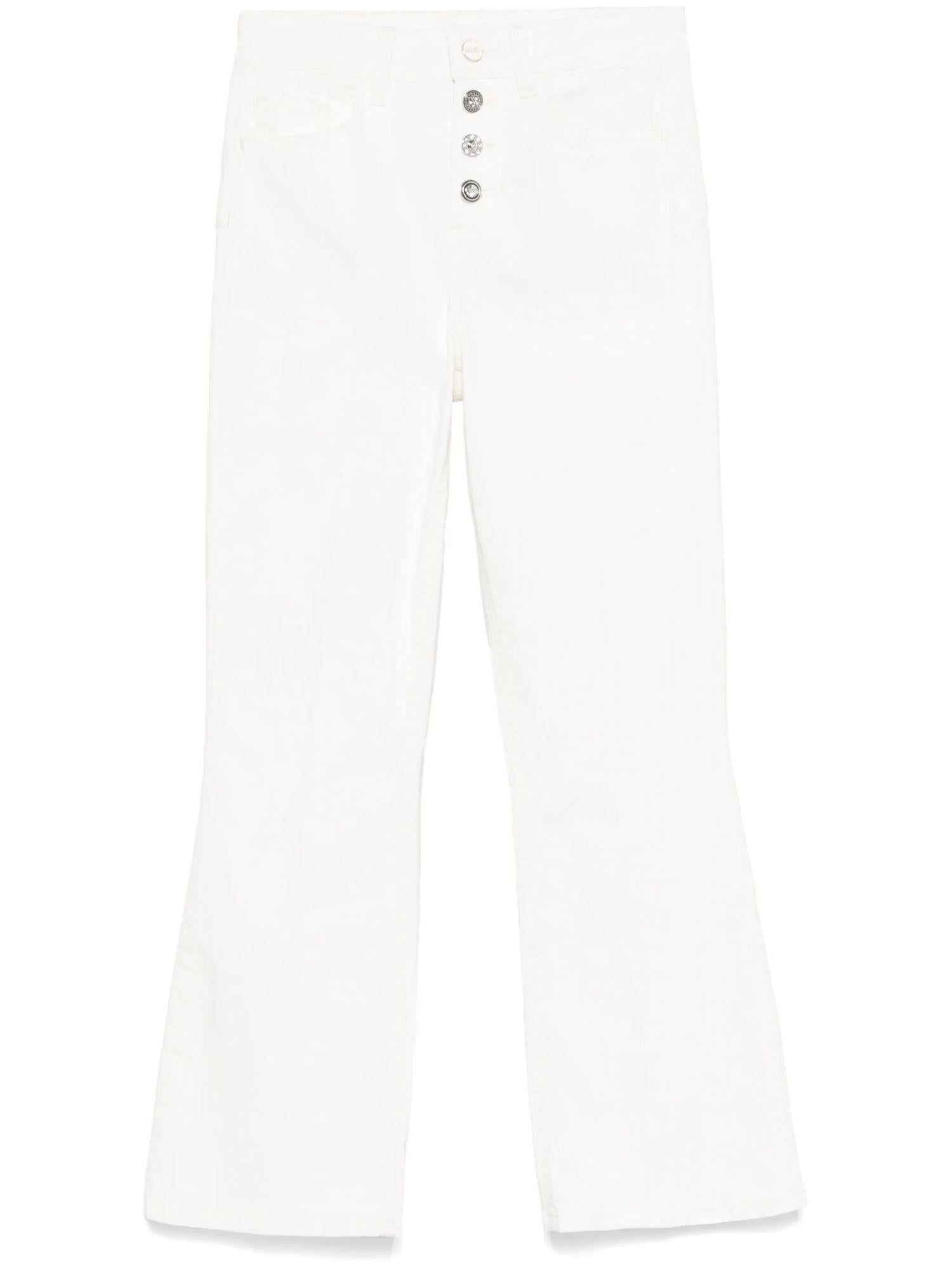 Liu Jo jeans a zampetta Princess con bottoni gioiello bianco UA5040T2594 10701 LIU JO 
