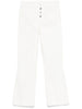 Liu Jo jeans a zampetta Princess con bottoni gioiello bianco