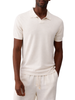 Liu Jo polo in maglia misto lino uomo panna