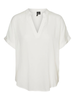 Vero Moda T-shirt manica corta in viscosa panna