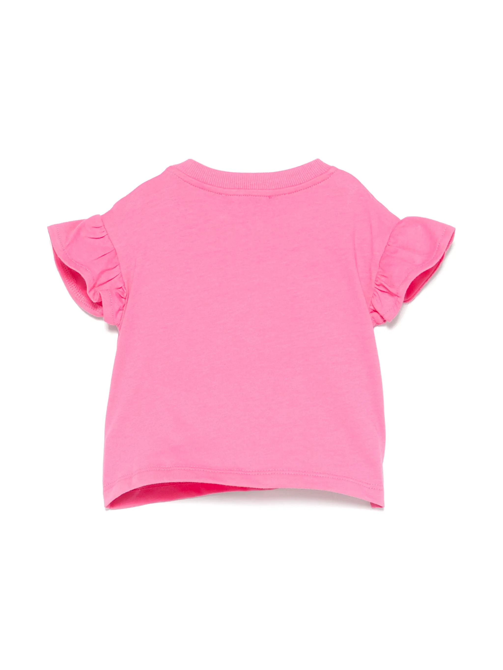 Moschino T-shirt manica corta con rouches stampa orsetti fucsia MDM03I-LAA03 50533 MOSCHINO 