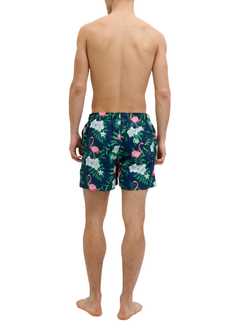 Jack&Jones boxer mare in fantasia Flamingo blu 12272809 NAVY BLAZER JACK&JONES 