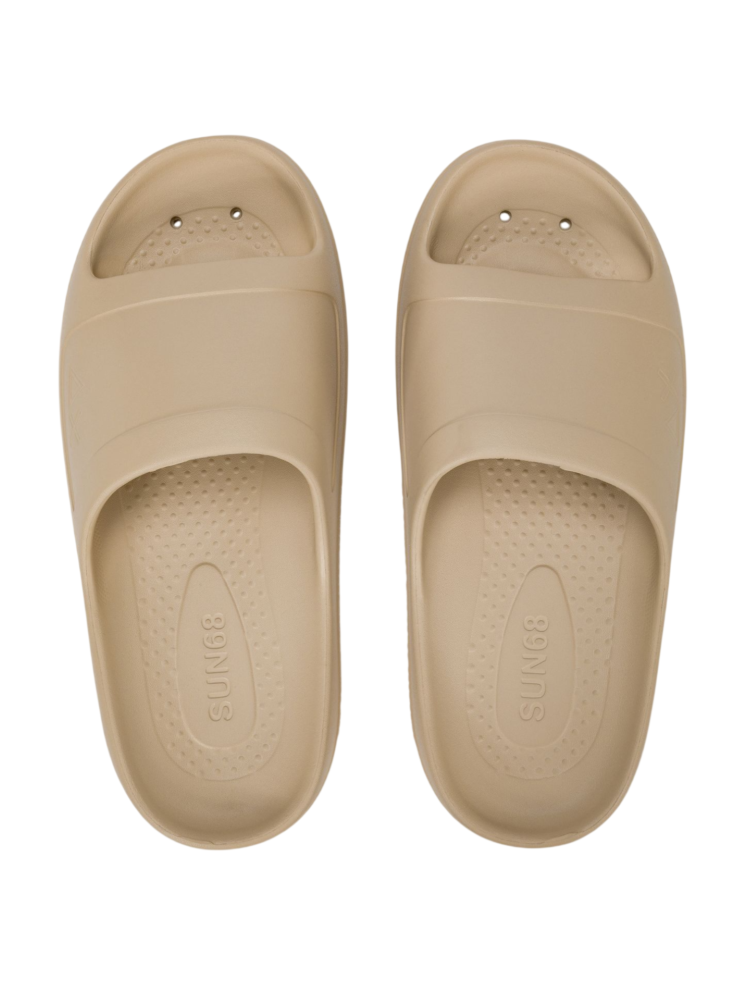 Sun68 ciabatte Slippers uomo in gomma beige X36112 BEIGE SUN68 