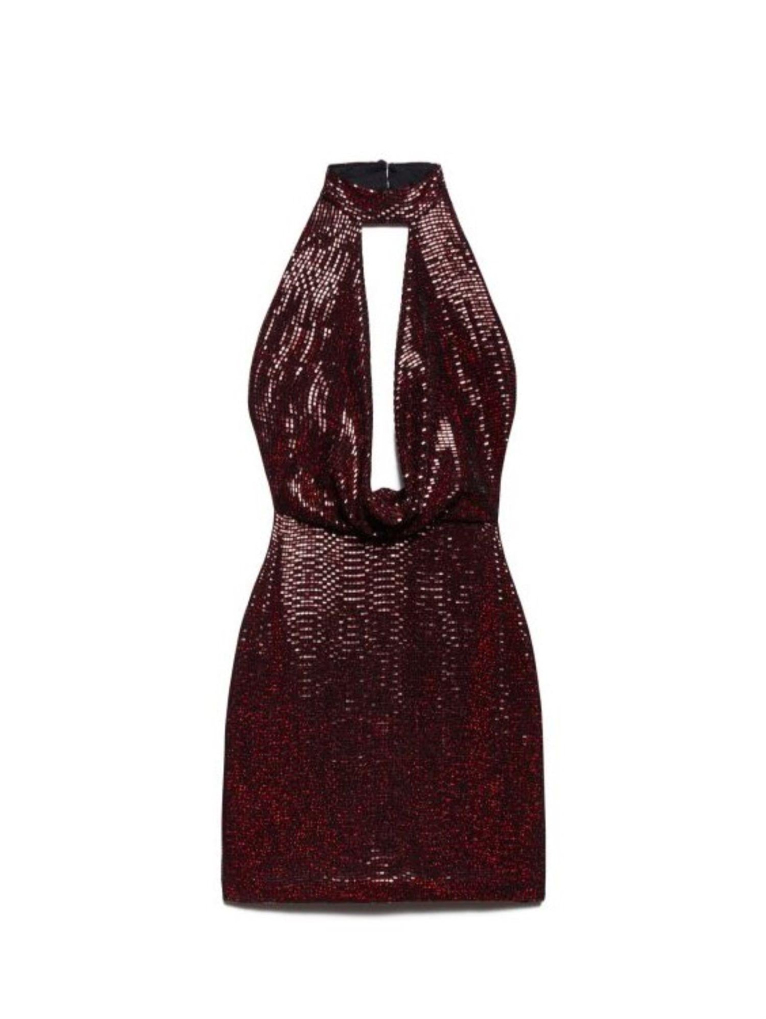 Aniye By abito corto Beth con paillettes bordeaux 181343 02144 ANIYE BY 