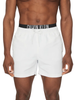 Calvin Klein boxer mare in nylon con fascia logata bianco