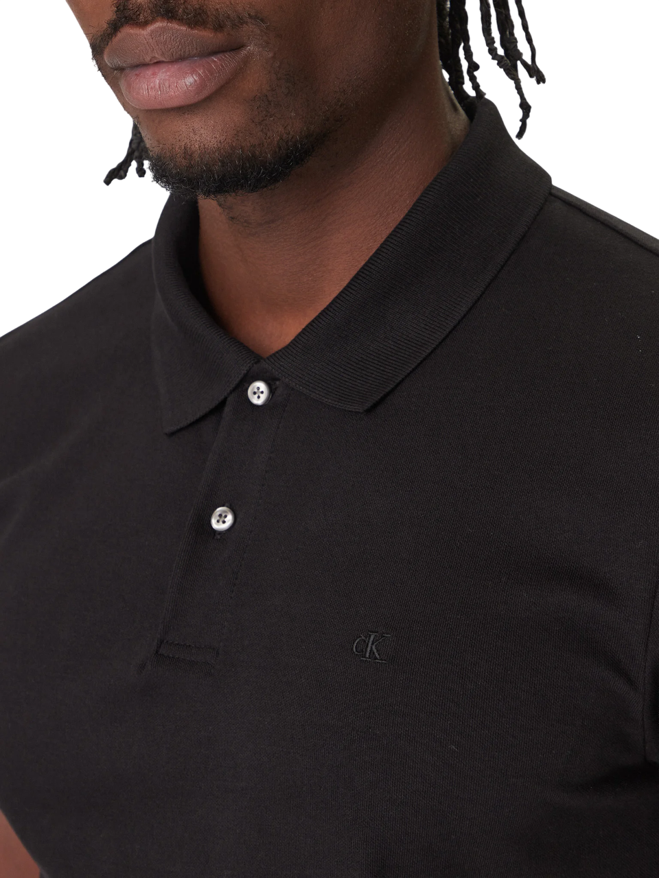 Calvin Klein polo uomo manica corta slim nero LV04LC254G UB1 Calvin Klein 