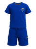 Aeronautica Militare completo bambino T-shirt e bermuda cargo azzurro
