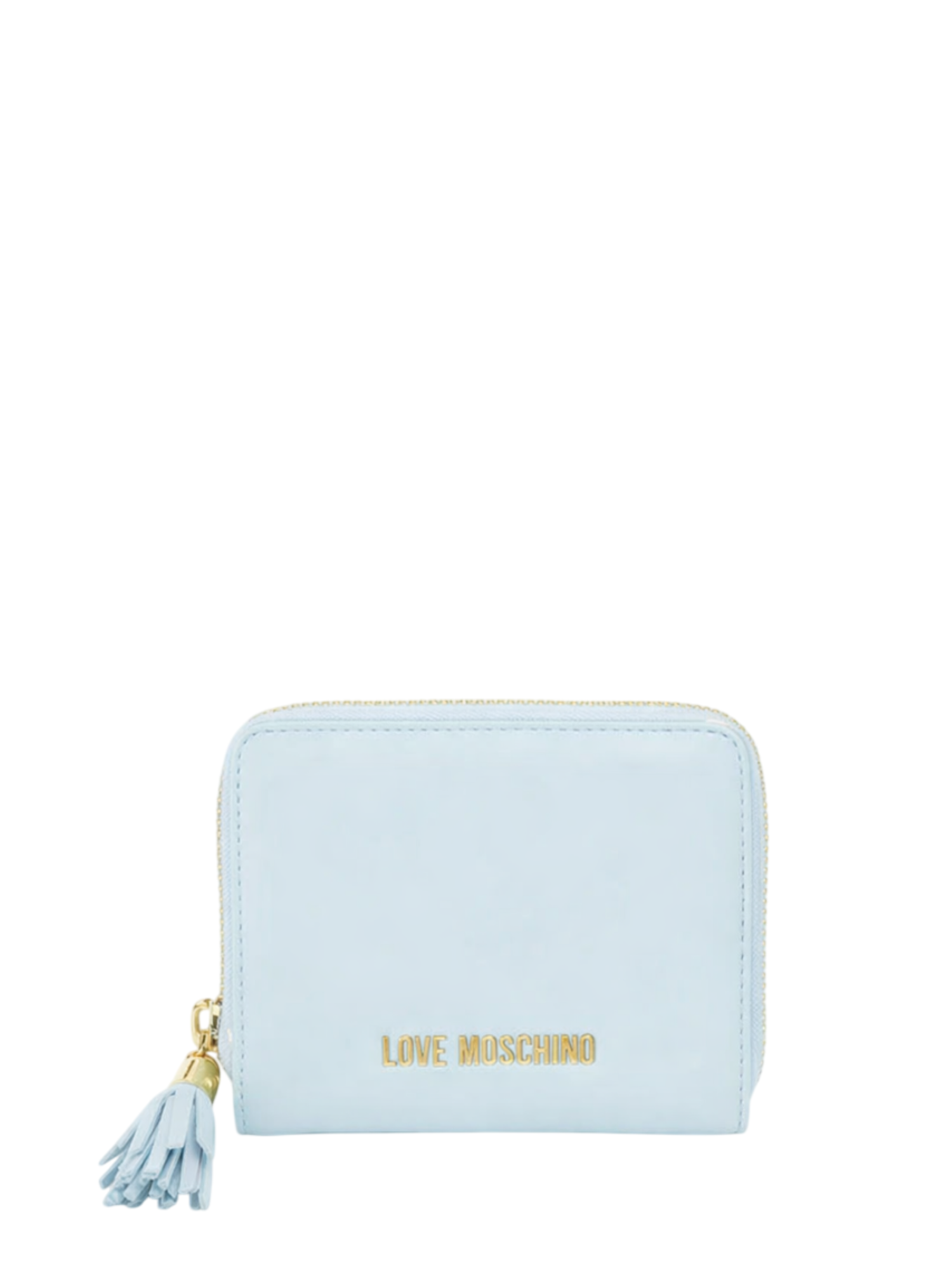 Love Moschino portafogli in ecopelle donna con nappina celeste JC5689PP1O-KD0 701 MOSCHINO LOVE 