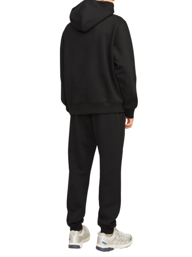 Jack&Jones felpa con cappuccio Jjeurban nero 12259944 BLACK JACK&JONES 