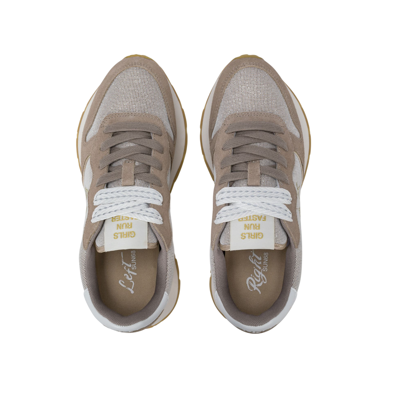 Sun68 sneakers donna Ally Glitter Textile tortora Z36203 STONE SUN68 