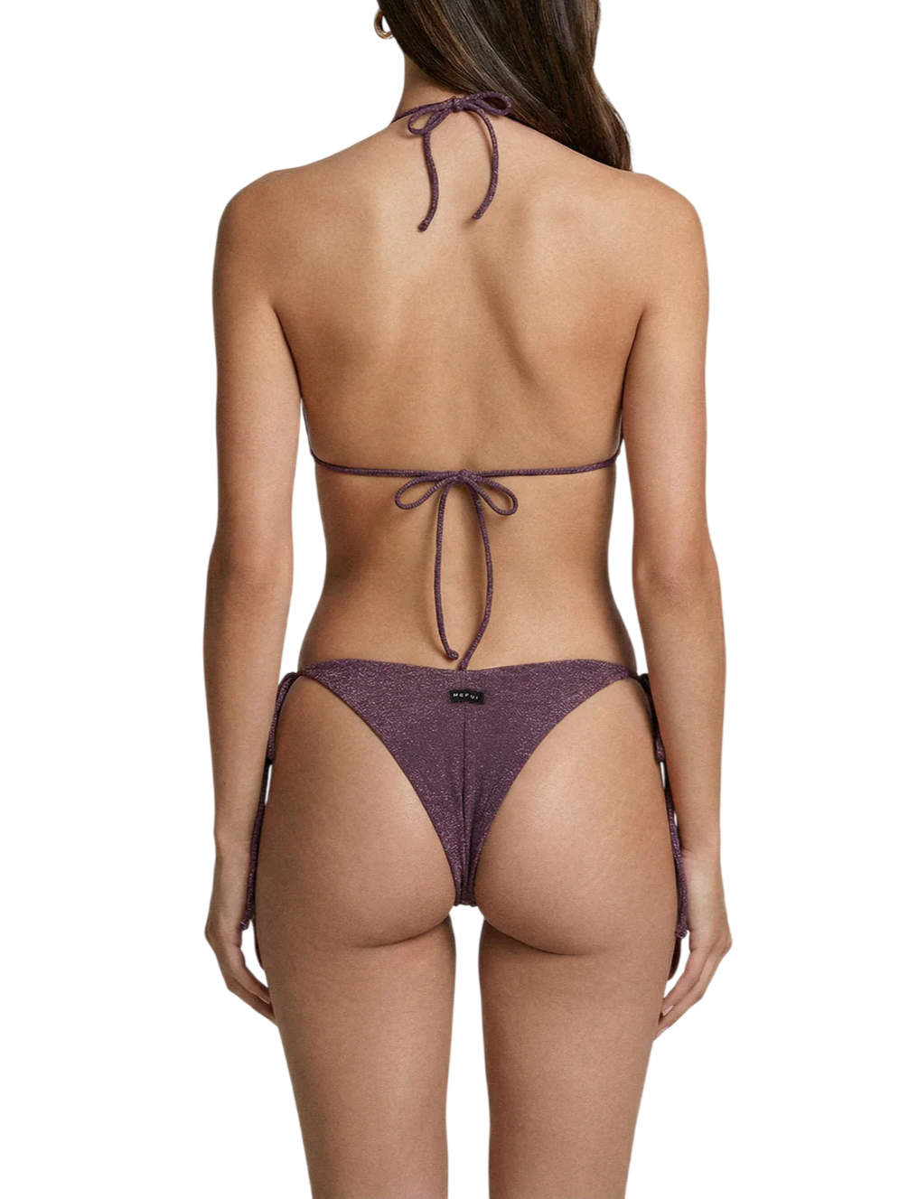 Me Fui bikini top triangolo donna lurex borgogna MF26-SW0260 BD ME FUI 
