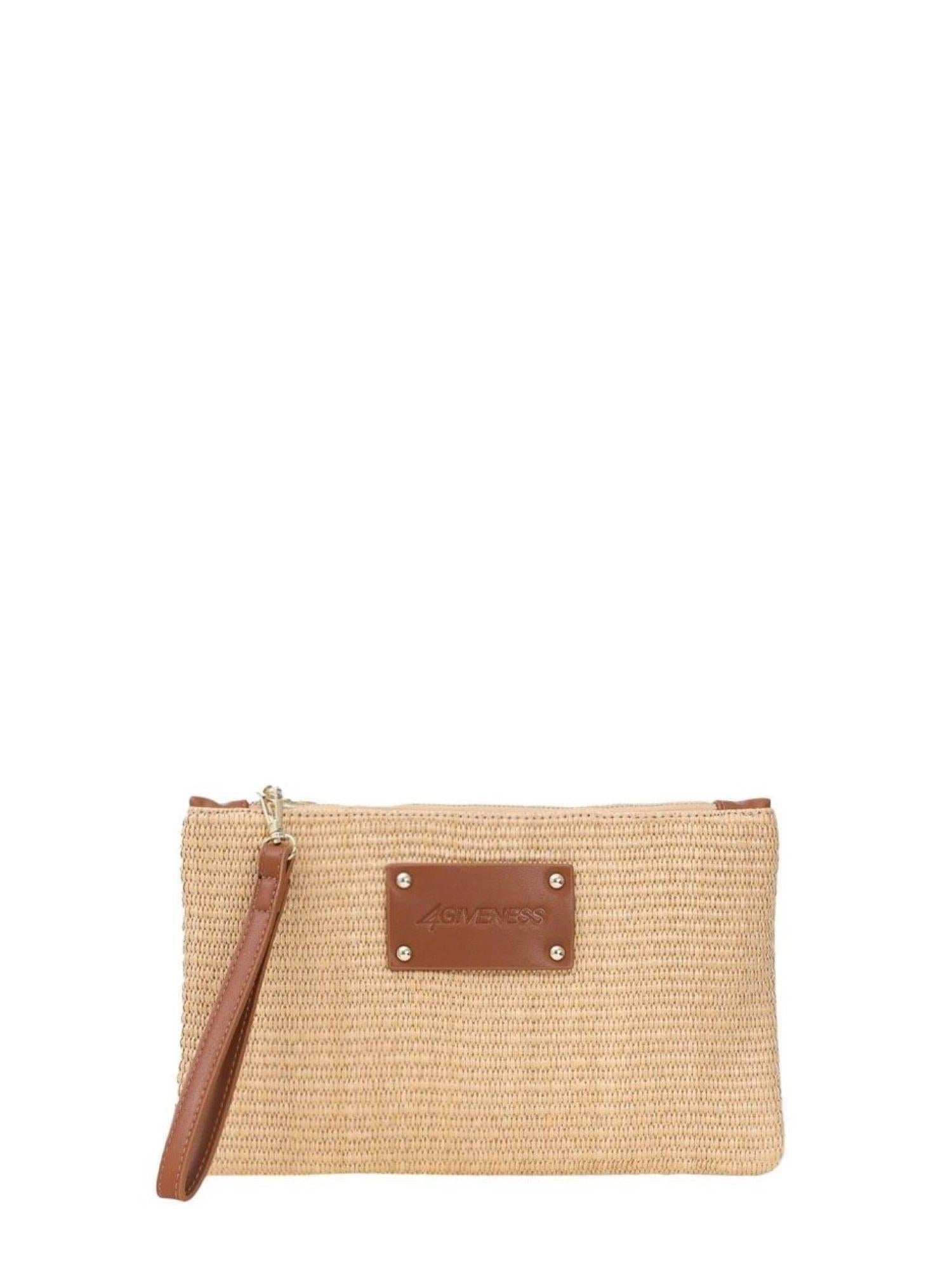 4giveness pochette Capri Antibes in rafia beige 125WACPO4907 555 4Giveness 