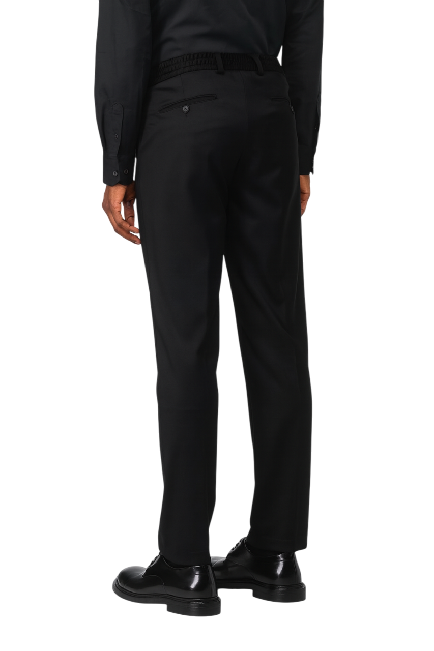 Manuel Ritz pantaloni in tessuto tecnico nero 3932P5004C-253759 99 MANUEL RITZ 