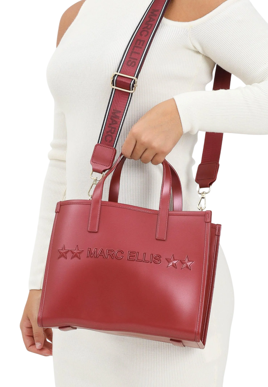 Marc Ellis borsa a mano Flat Go rosso FLAT GO RED DAHLIA-LIGHT GOLD MARC ELLIS 