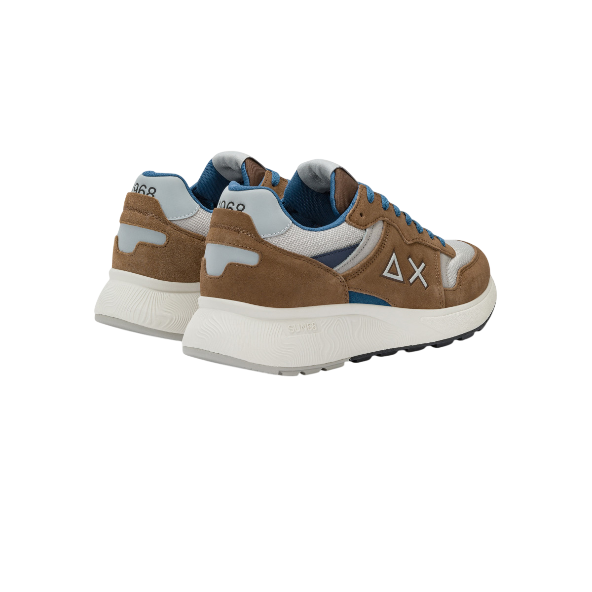 Sun68 sneakers Sunday Dad in suede e nylon marrone Z35125 MARRONE SUN68 